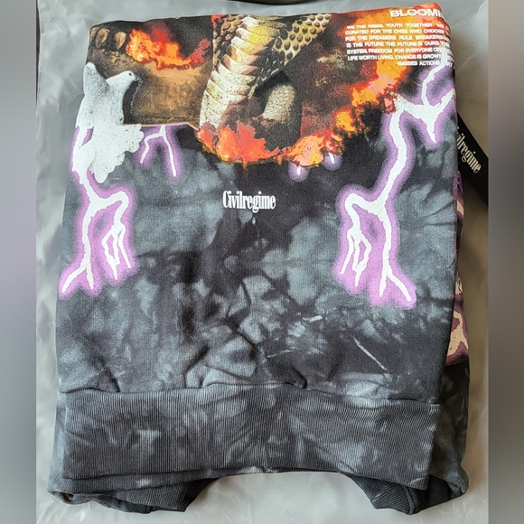 Civil Regime "Fight Or Flight V2" 199X Vintage Oversized Tee - Picture 4 of 9